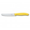 Nóż Victorinox do pomidorów i kiełbasy SWISSCLASSIC (tzw. „POMIDOREK”) (6.7836.L118) - Żółty