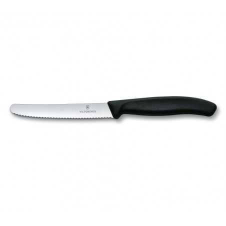 Nóż Victorinox do pomidorów i kiełbasy SWISSCLASSIC (tzw. „POMIDOREK”) (6.7833) - Czarny
