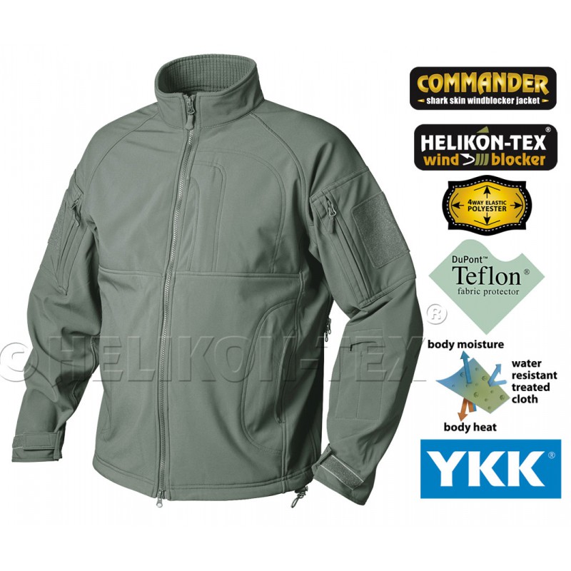 Softshell COMMANDER Jacket - HELIKON - Foliage Green