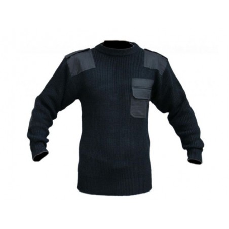 Sweter mundurowy polski czarny