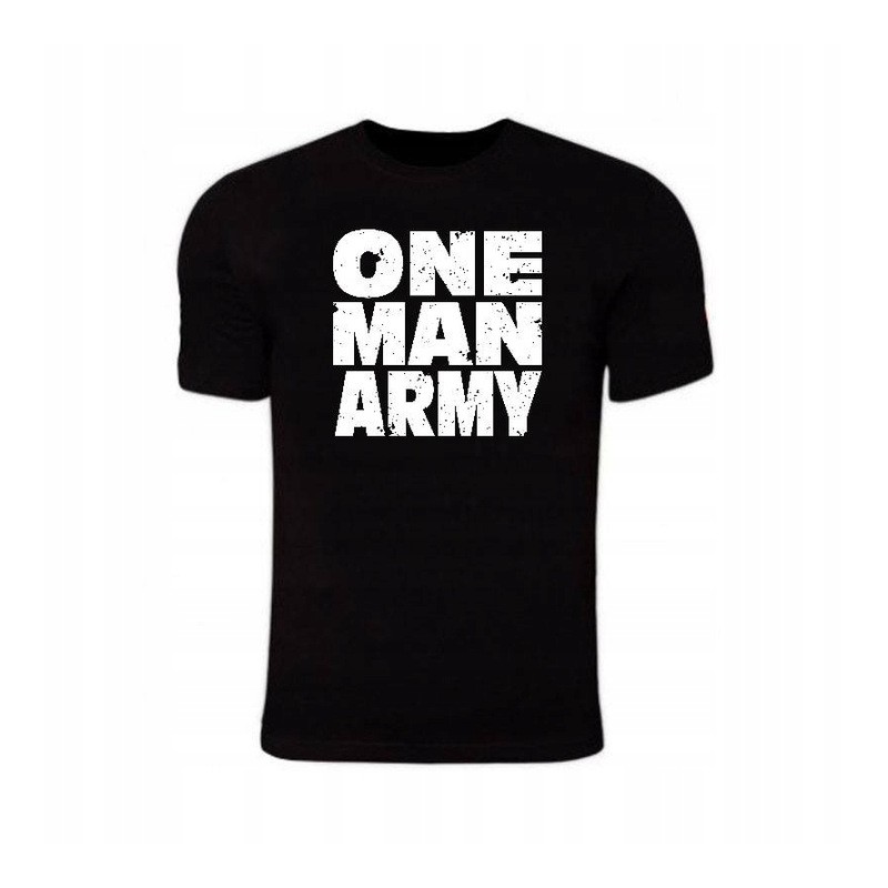 Czarna Koszulka MILITARNA ONE MAN ARMY