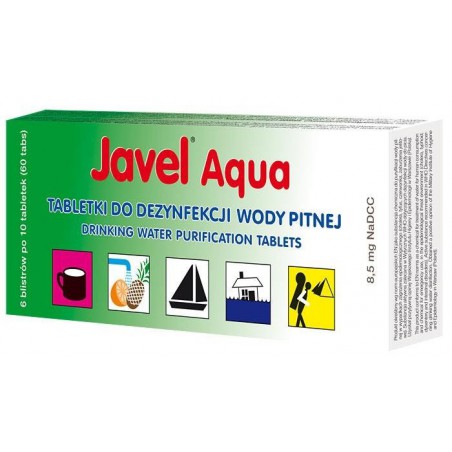 Tabletki do dezynfekcji wody JAVEL AQUA 20 szt