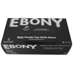 Rękawice rękawiczki nitrylowe Ebony Nitril 100 sztuk