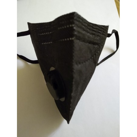 Maska ochronna z filtrem Czarna KN95 - FFP2