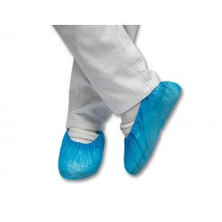 Osłony na buty z folii CPE niebieskie