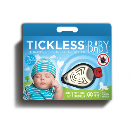 Ultradźwiękowy odstraszacz kleszczy TickLess dla dzieci - beżowy (PRO10-111)